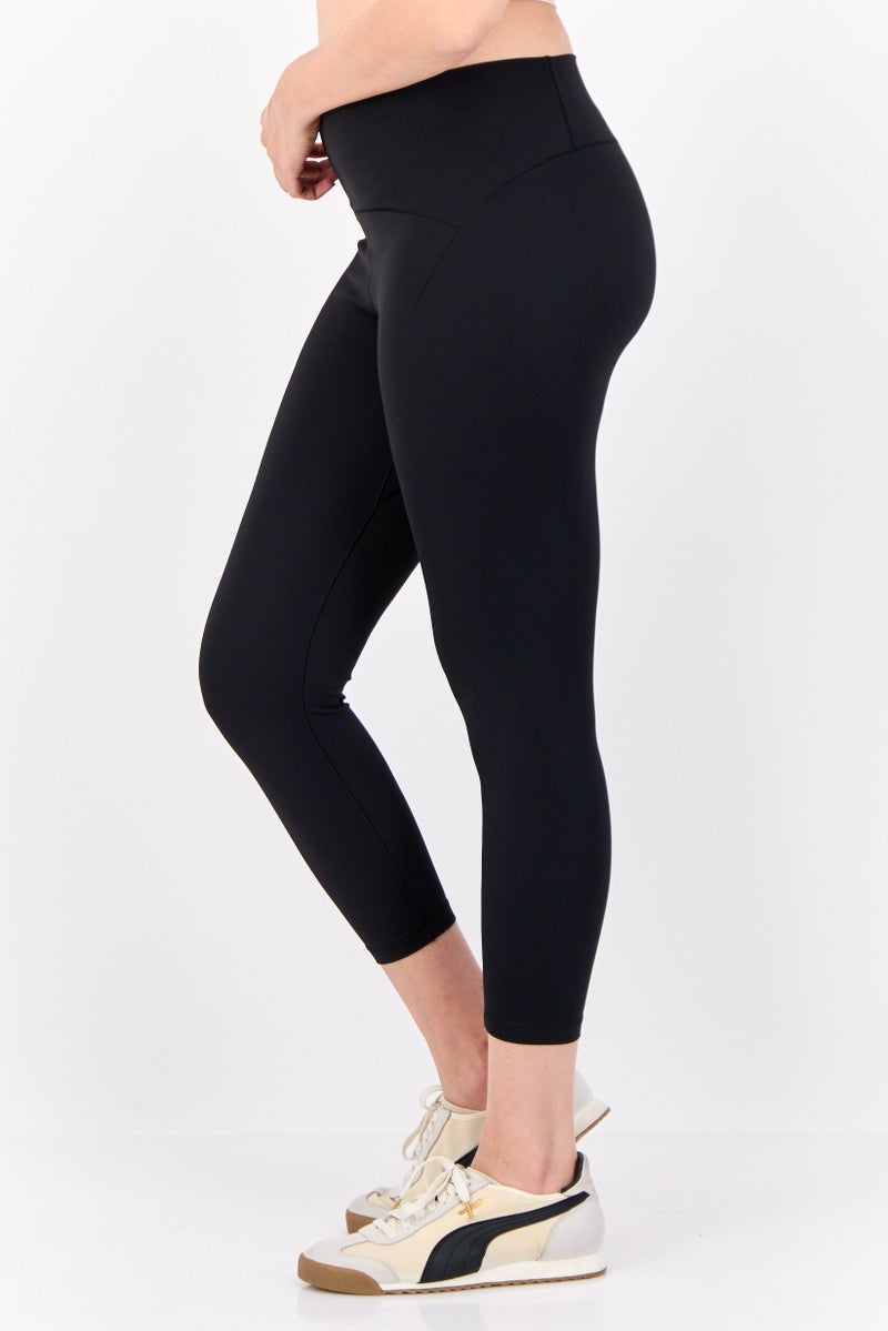 Adidas ملابس رياضية نسائية تناسب شعار العلامة التجارية ليغينغز خارجية، سوداء - Image 2